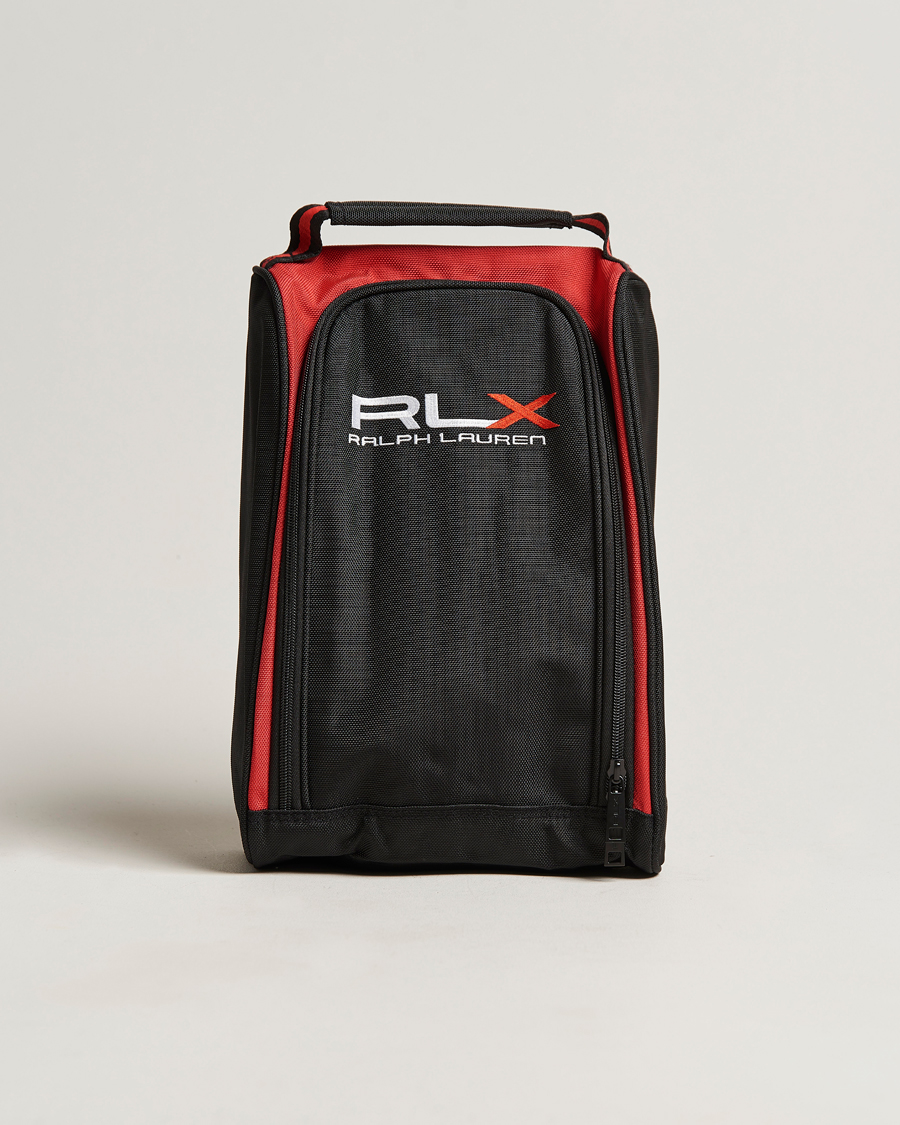 Herren | RLX Ralph Lauren Golf Shoe Bag Black/Red | RLX Ralph Lauren | Golf Shoe Bag Black/Red