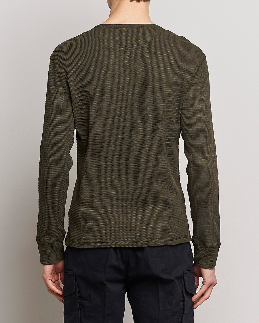Herren | Pullover | RRL | Long Sleeve Henley Dark Green