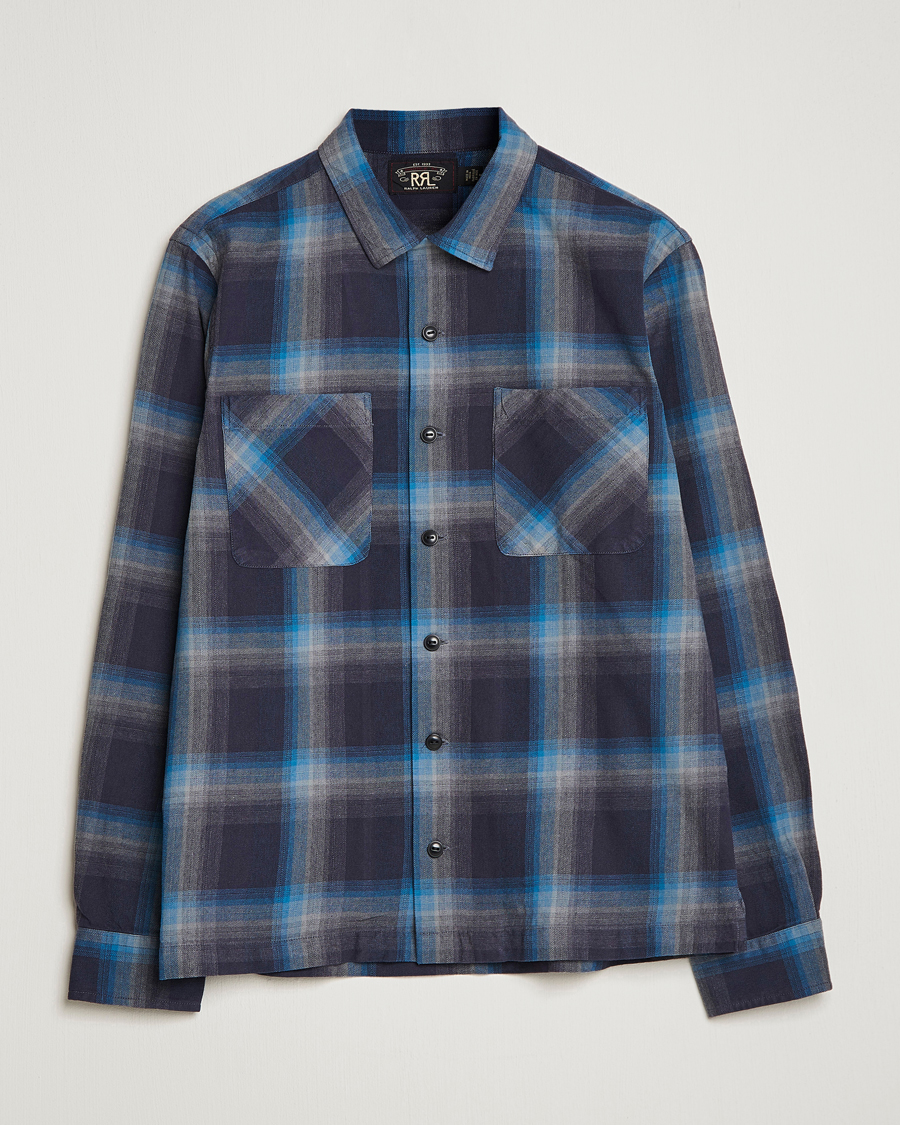 Herren | Hemden | RRL | Towns Camp Overshirt Black/Blue