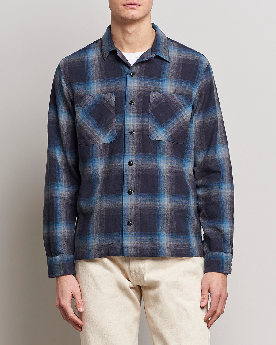 Herren | Hemden | RRL | Towns Camp Overshirt Black/Blue