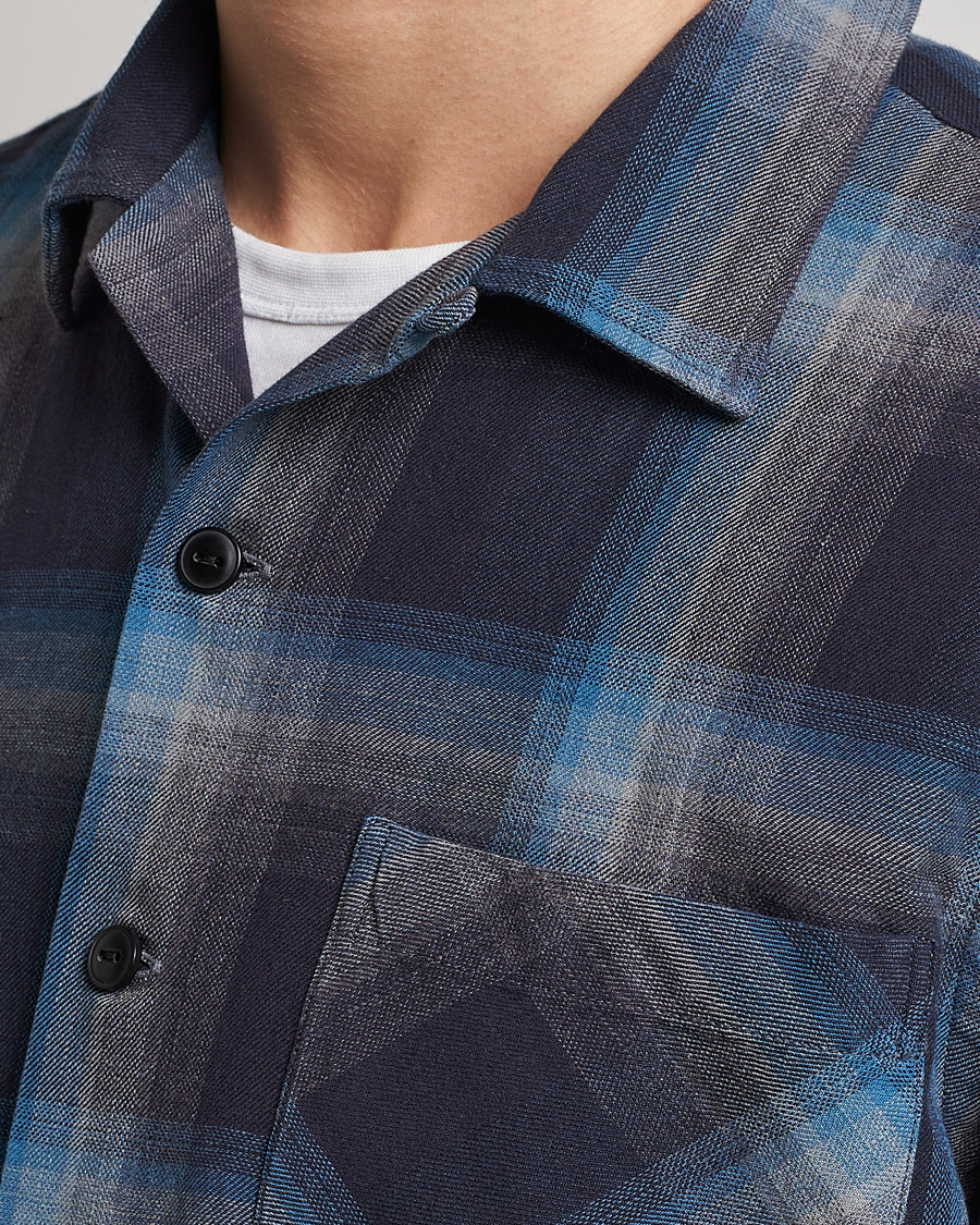 Herren | Hemden | RRL | Towns Camp Overshirt Black/Blue