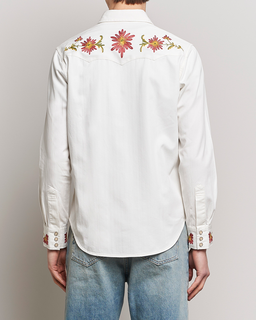 Herren | Hemden | RRL | Sawtooth Western Embroidered Shirt White Wash