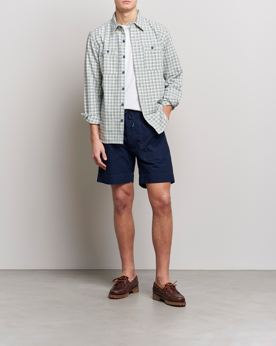 Herren | Hemden | RRL | Alaska Overshirt Cream/Blue