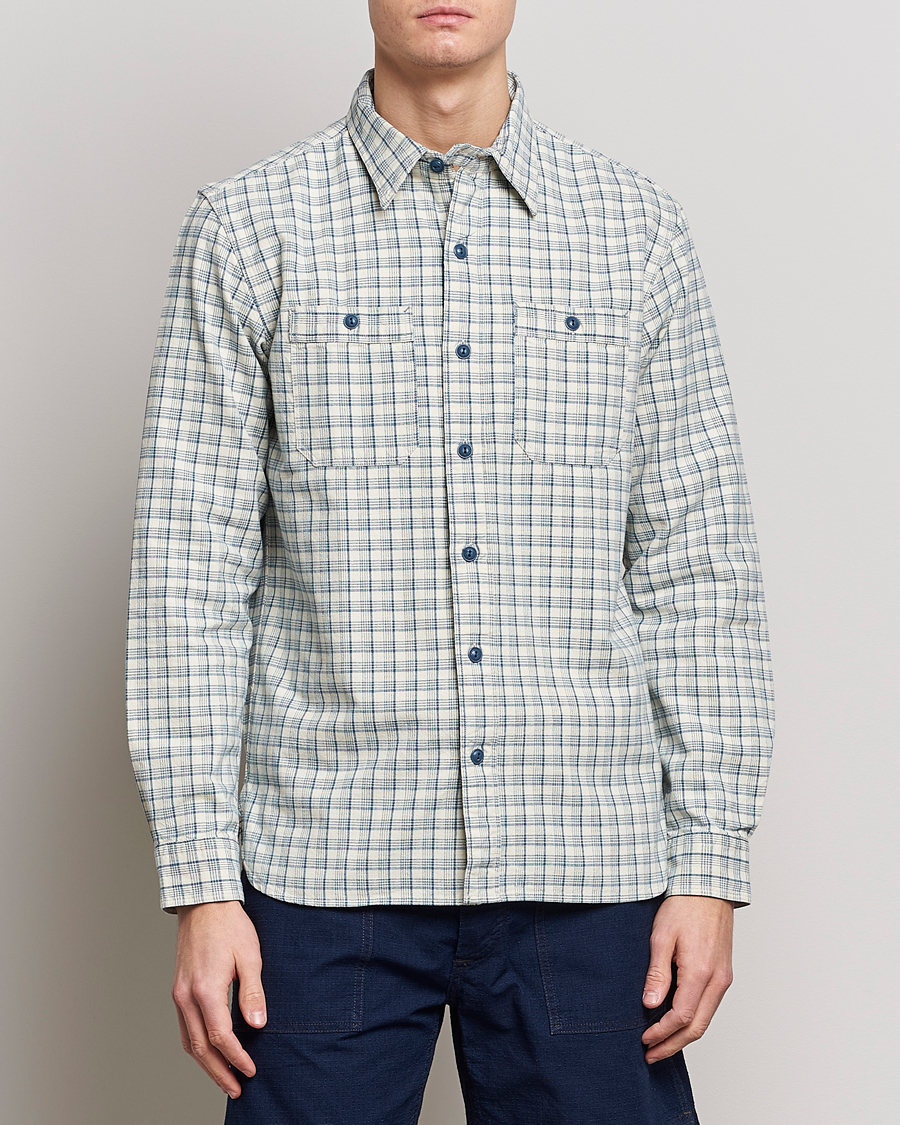 Herren |  | RRL | Alaska Overshirt Cream/Blue