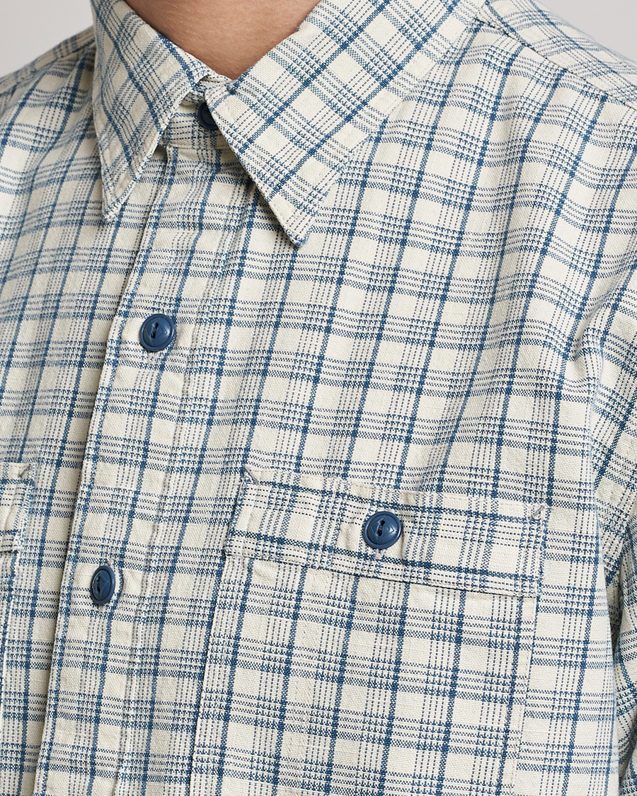 Herren | Hemden | RRL | Alaska Overshirt Cream/Blue