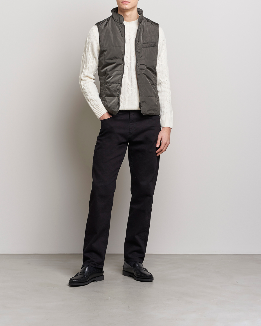 Herren | Westen | Stenströms | Padded Nylon Vest Dark Green