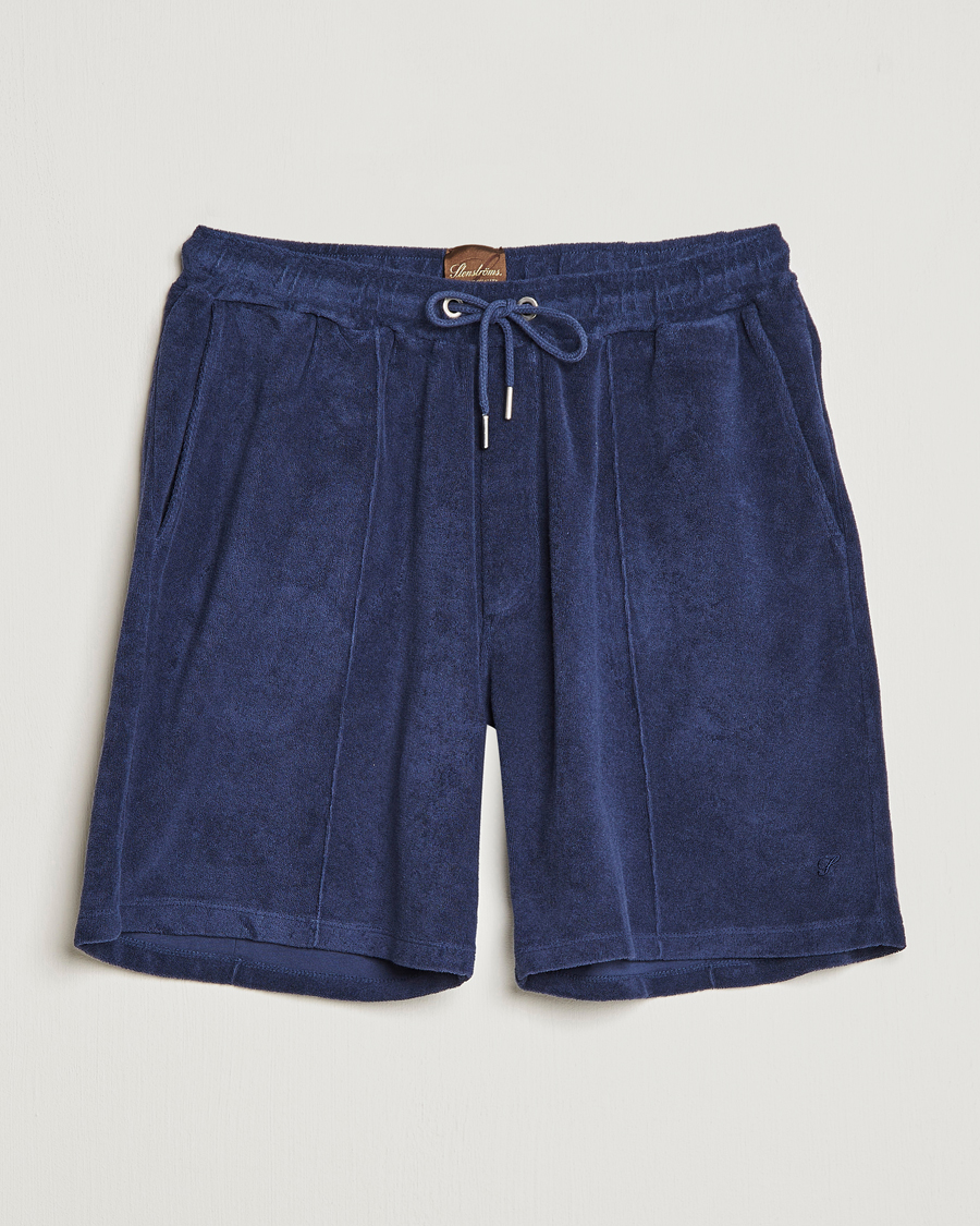 Herren | Shorts | Stenströms | Terry Cotton Shorts Navy
