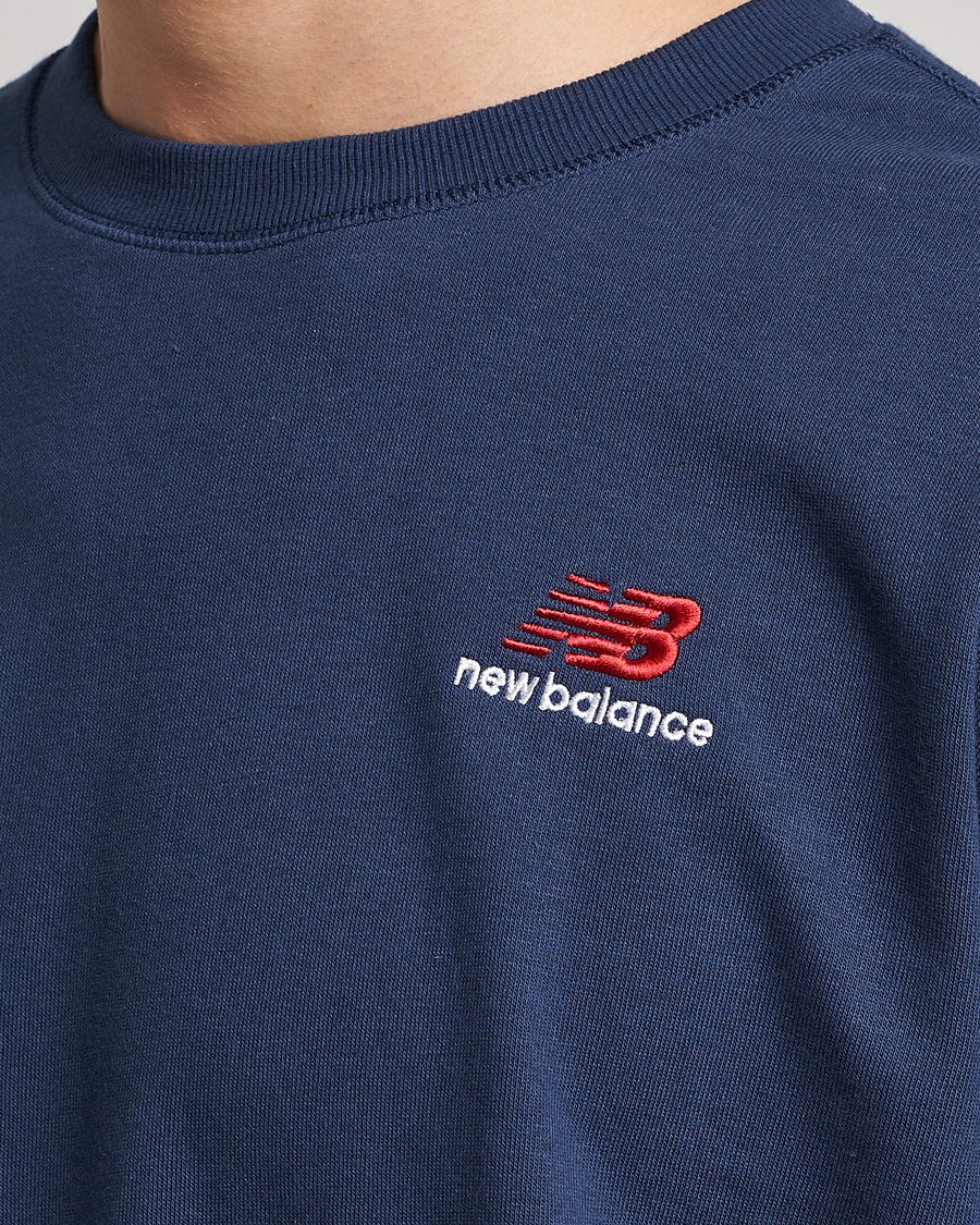 Herren | Pullover | New Balance | French Terry Sweatshirt Natural Indigo