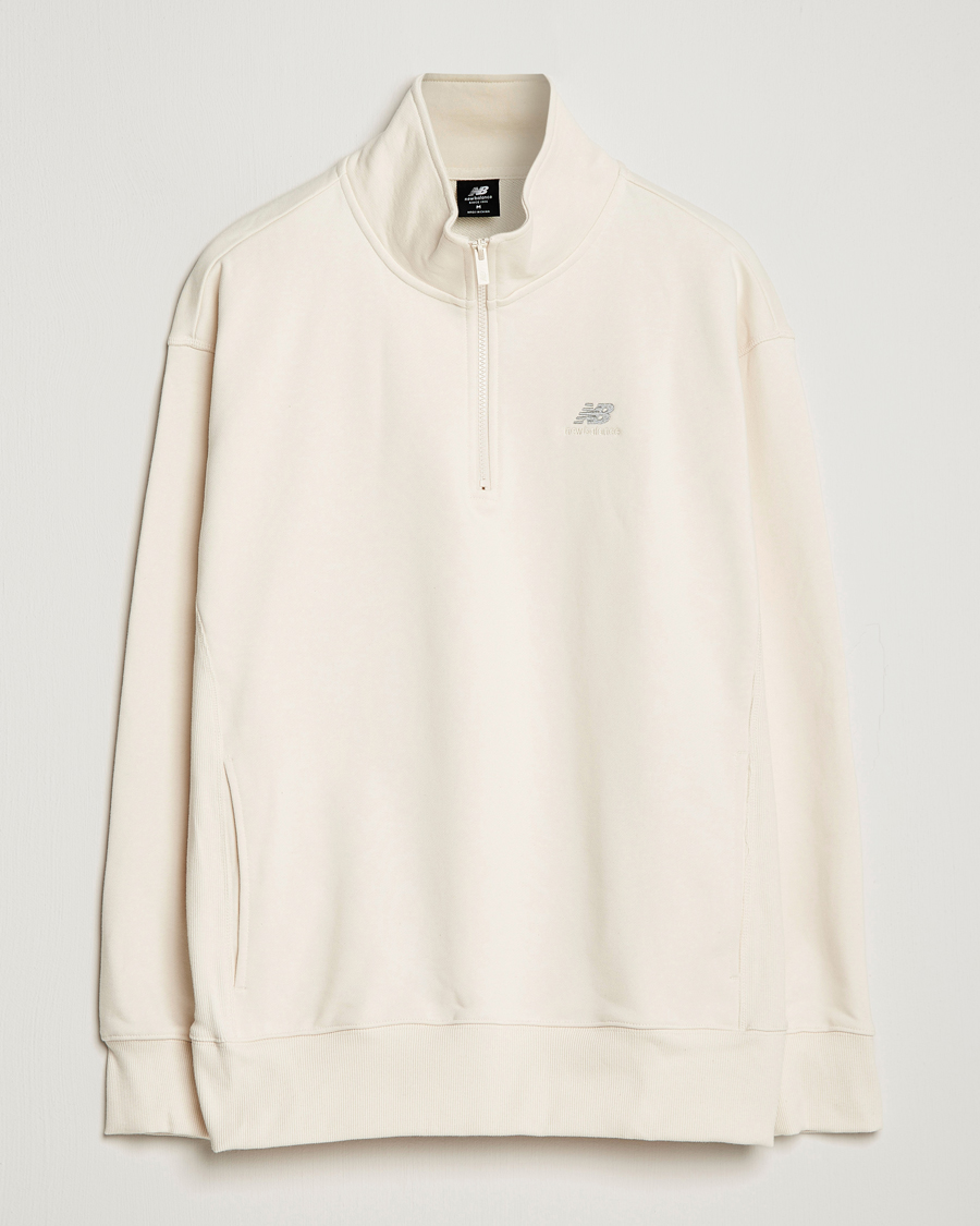 Herren | Pullover | New Balance | Athletics 90s 1/4 Zip Sweater Greige