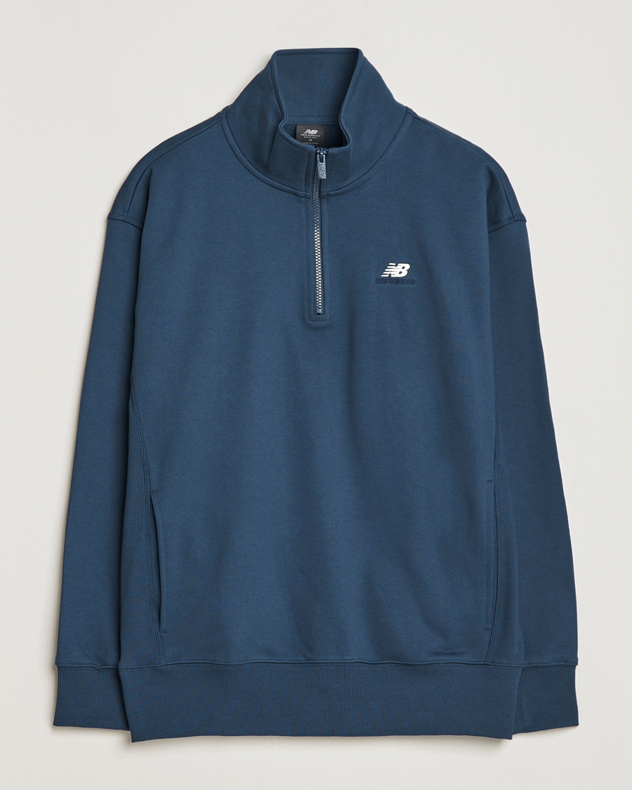 Herren | Pullover | New Balance | Athletics 90s 1/4 Zip Sweater Navy