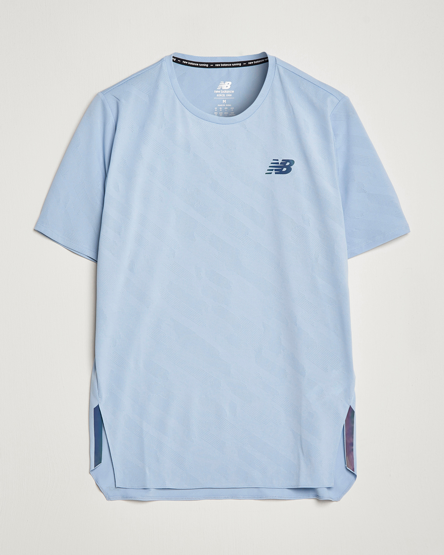 Herren | T-Shirts | New Balance Running | Q Speed Jacquard T-Shirt Light Arctic Grey