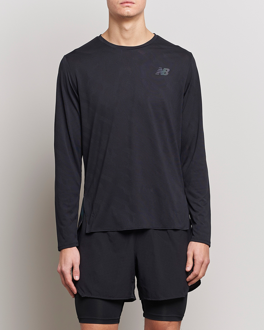 Herren |  | New Balance Running | Q Speed Jacquard Long Sleeve T-Shirt Black