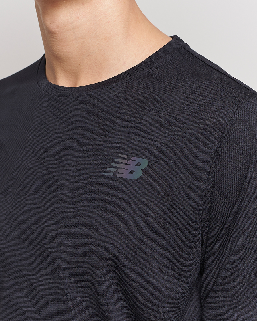 Herren | T-Shirts | New Balance Running | Q Speed Jacquard Long Sleeve T-Shirt Black