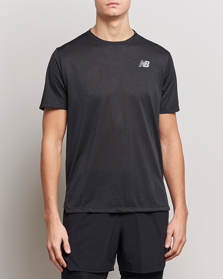 Herren | Schwartze t-shirts | New Balance Running | Impact Run T-Shirt Black