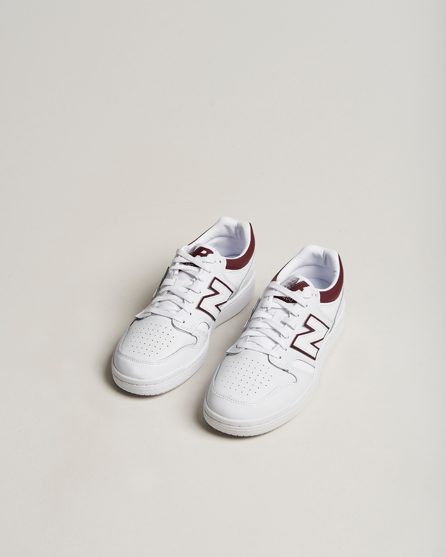 Herren | Weiße Sneakers | New Balance | 480 Sneakers White/Burgundy