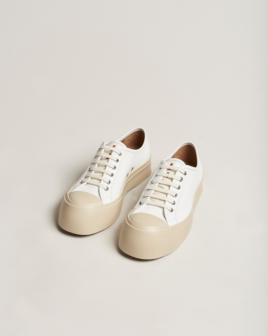 Herren |  | Marni | Pablo Leather Sneakers Lily White
