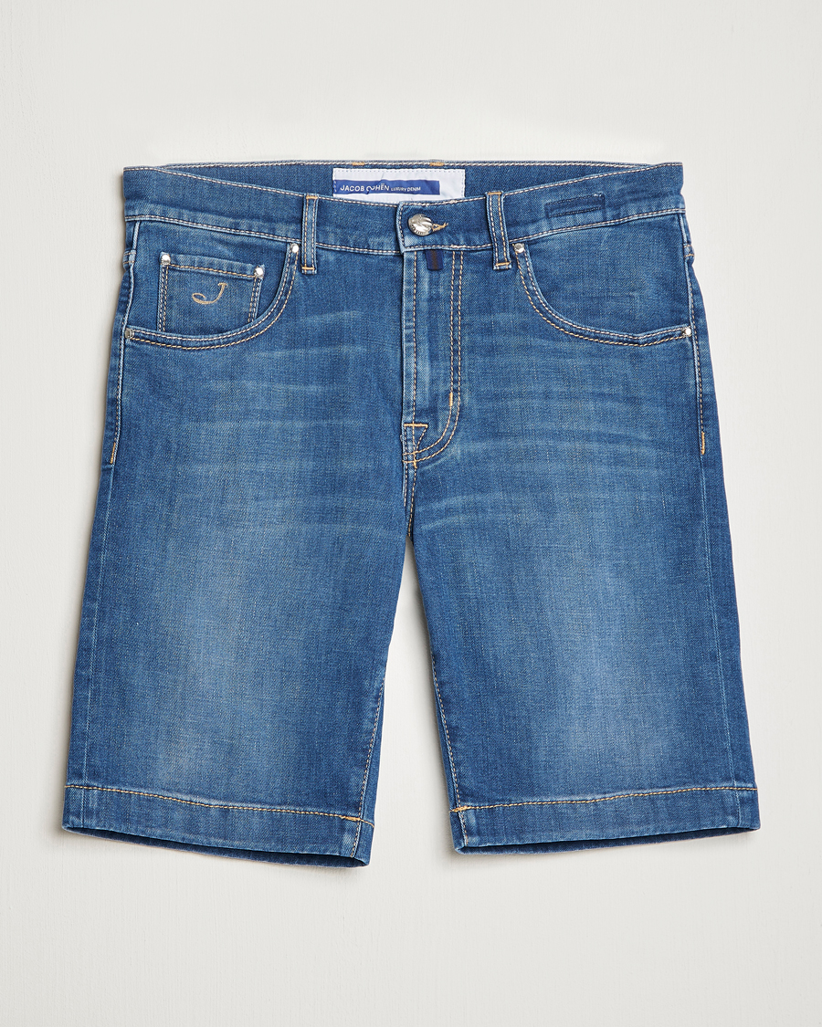 Herren | Shorts | Jacob Cohën | Nicolas Jeans Shorts Light Blue