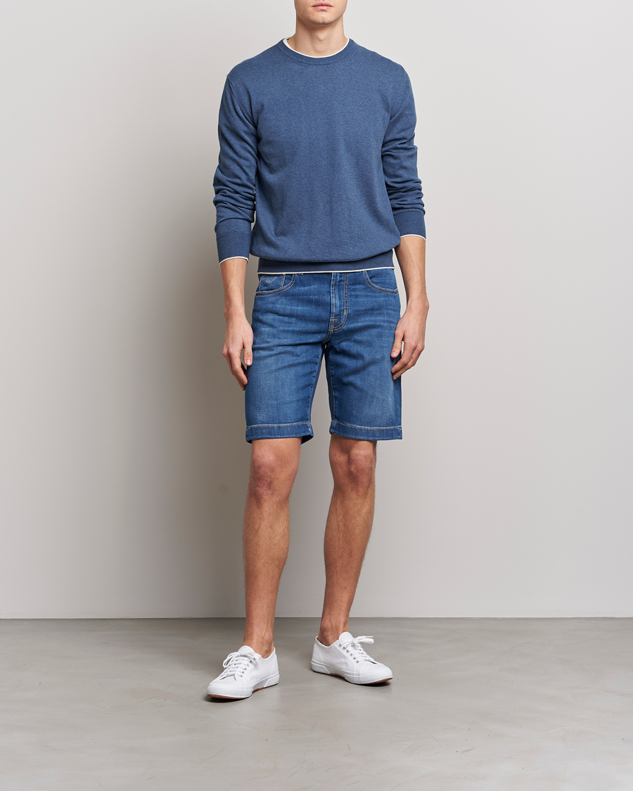 Herren | Shorts | Jacob Cohën | Nicolas Jeans Shorts Light Blue
