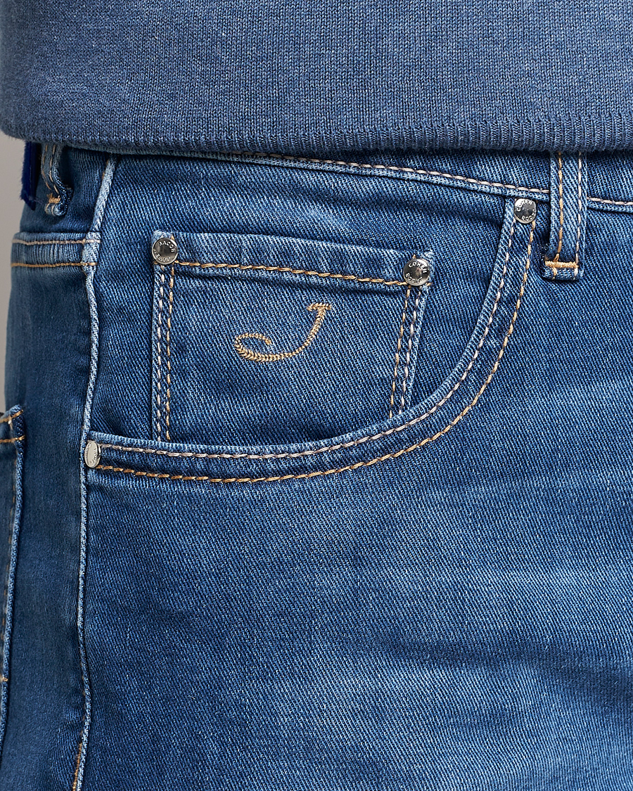 Herren | Shorts | Jacob Cohën | Nicolas Jeans Shorts Light Blue