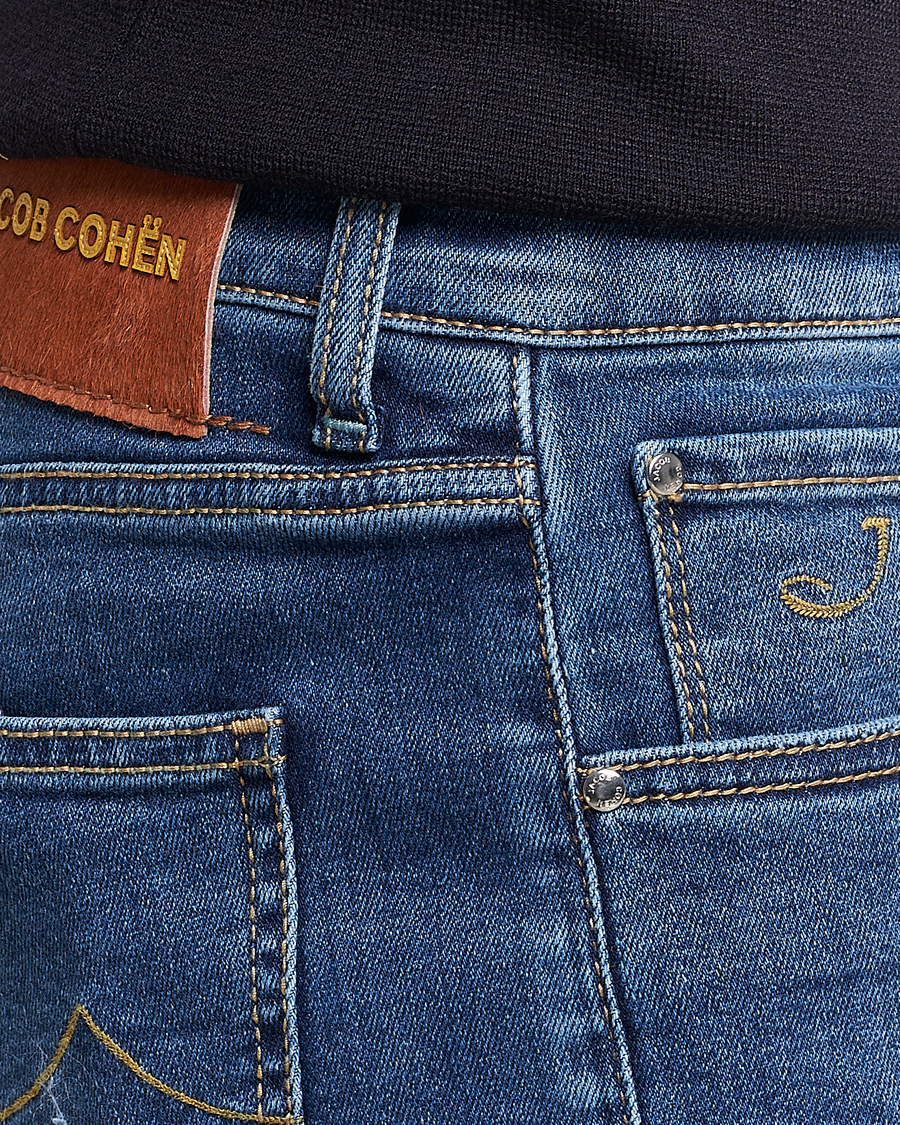 Herren | Shorts | Jacob Cohën | Nicolas Jeans Shorts Mid Blue