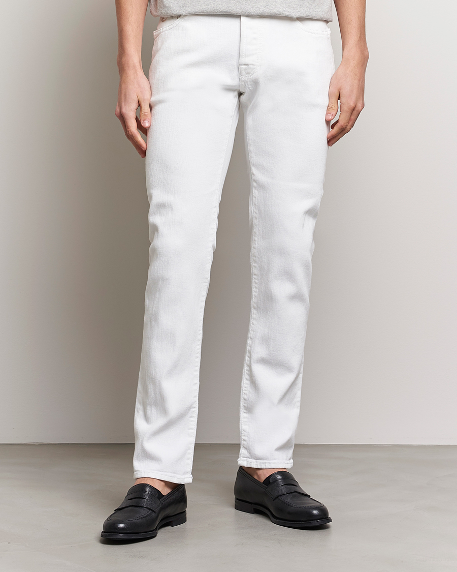 Herren | Weiße Jeans | Jacob Cohën | Nick Limited Edition Slim Fit Jeans White