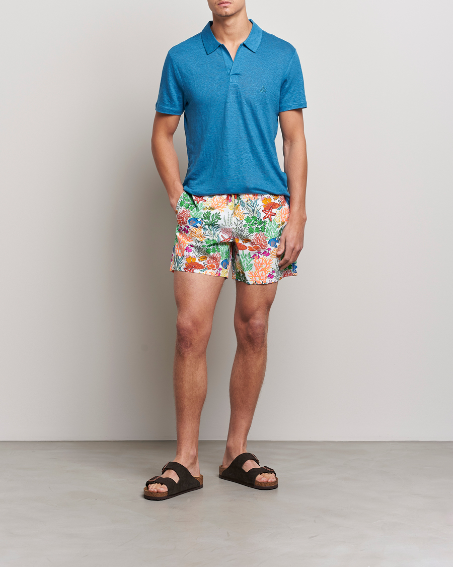 Herren | Badehosen | Vilebrequin | Moorea Swimshorts Blanc