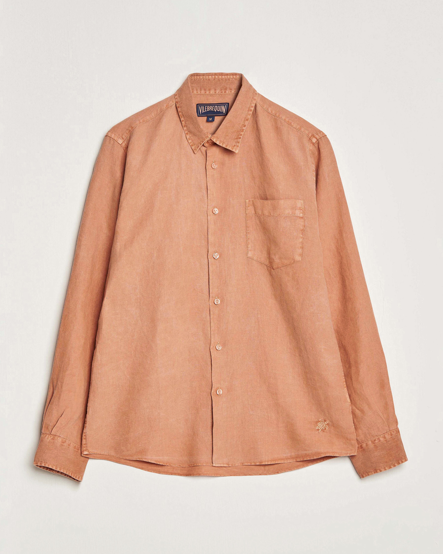 Herren | Hemden | Vilebrequin | Caroubis Linen Shirt Pottery