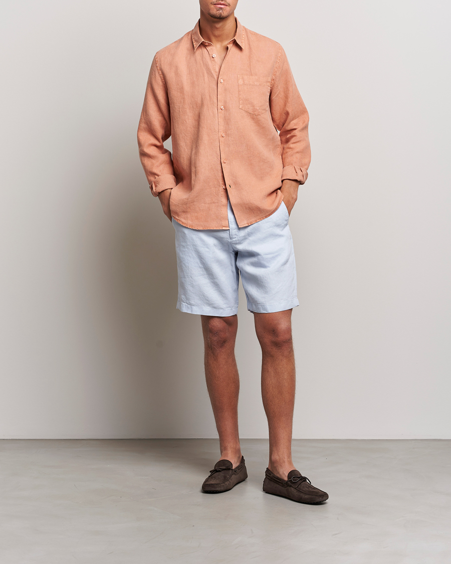 Herren | Hemden | Vilebrequin | Caroubis Linen Shirt Pottery