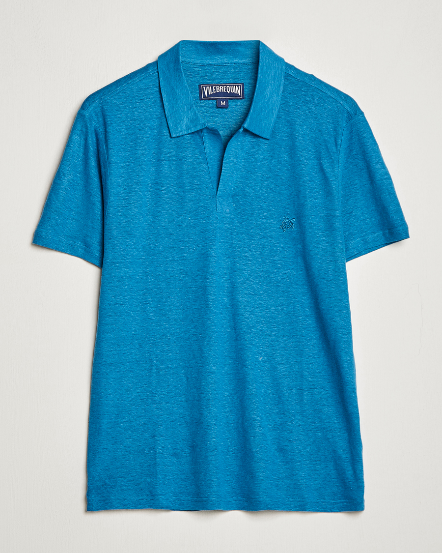 Herren | Poloshirts | Vilebrequin | Jersey Linen Polo Calanque