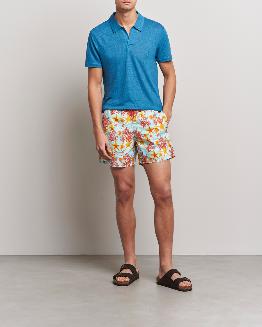 Herren | Poloshirts | Vilebrequin | Jersey Linen Polo Calanque