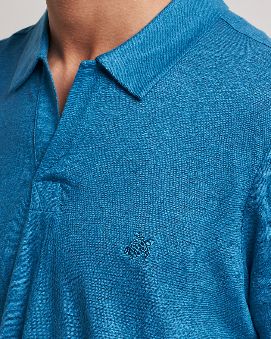 Herren | Poloshirts | Vilebrequin | Jersey Linen Polo Calanque
