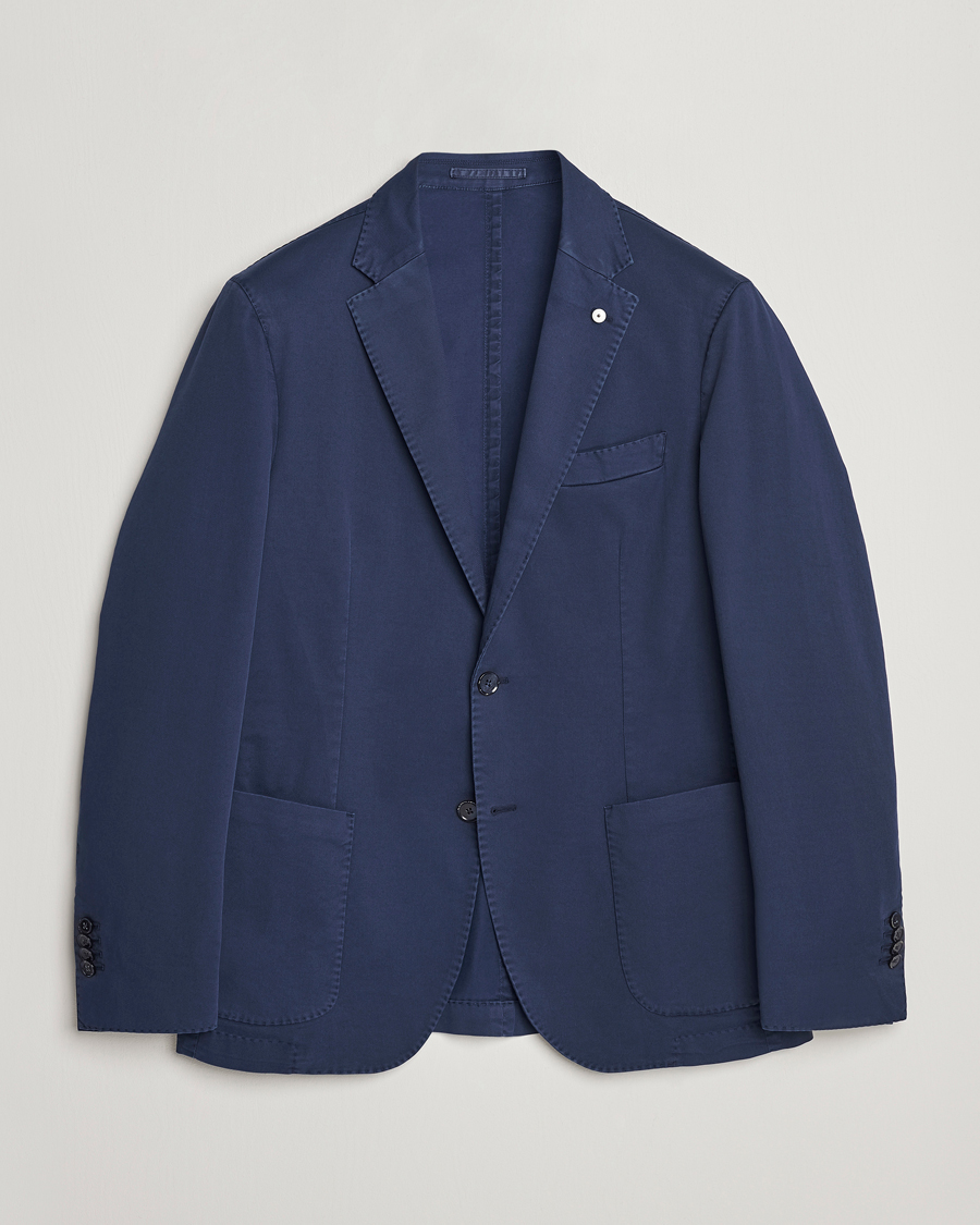 Herren | Sakkos | L.B.M. 1911 | Jack Regular Fit Cotton Stretch Blazer Navy