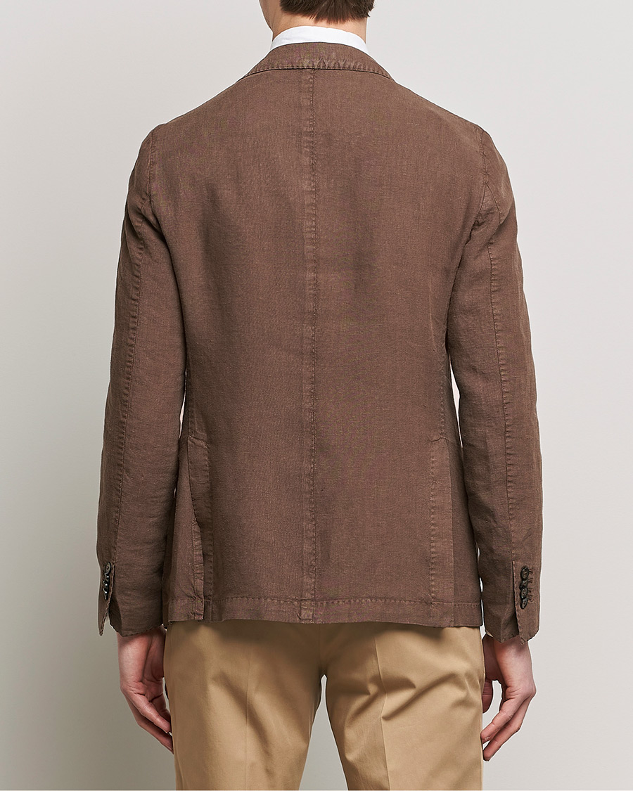 Herren | Sakkos | L.B.M. 1911 | Jack Regular Fit Linen Blazer Brown