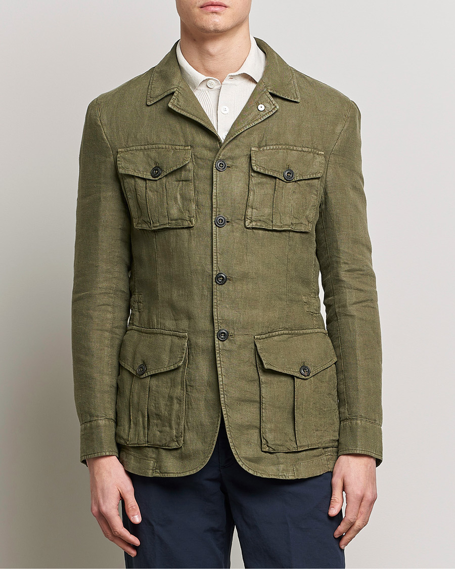 Mens linen hotsell safari jacket