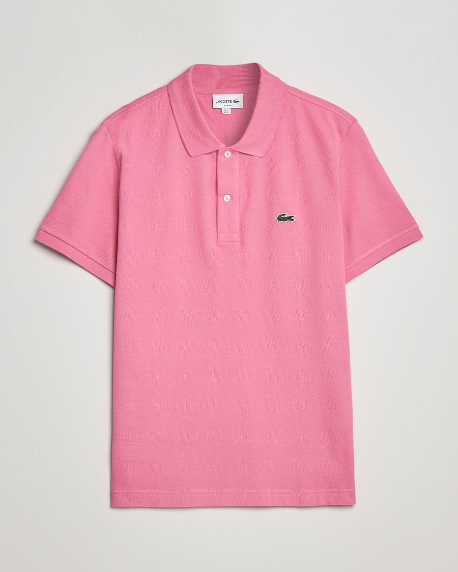 Herren | Kurzarm-Poloshirts | Lacoste | Slim Fit Polo Piké Reseda Pink
