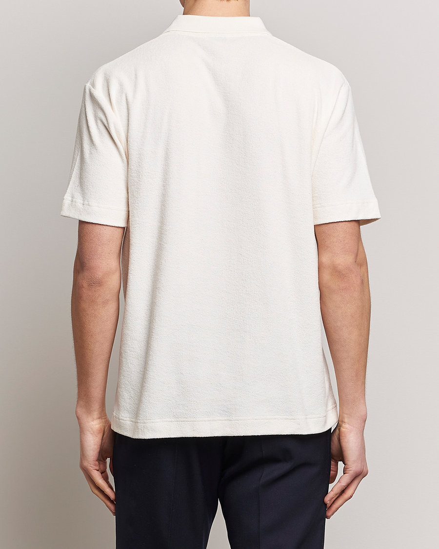 Herren | Poloshirts | Sunspel | Towelling Polo Shirt Archive White