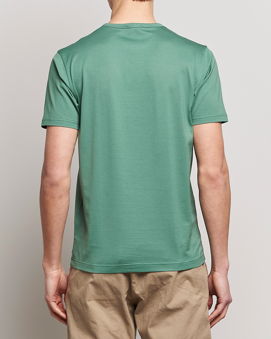 Herren | T-Shirts | Sunspel | Crew Neck Cotton Tee Thyme