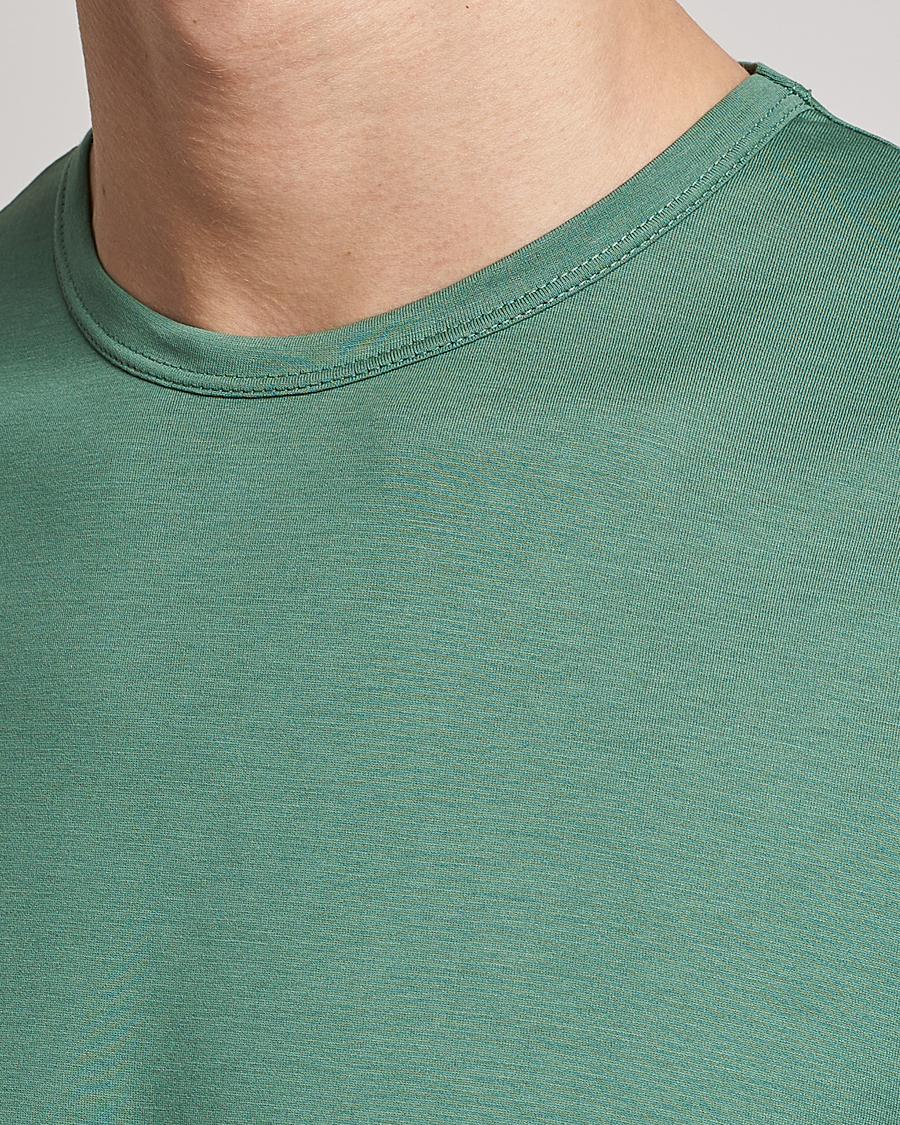 Herren | T-Shirts | Sunspel | Crew Neck Cotton Tee Thyme