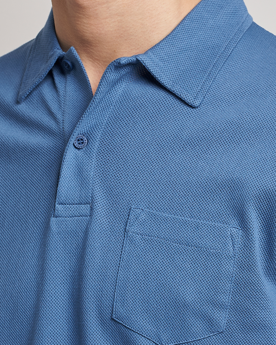 Herren | Poloshirts | Sunspel | Riviera Polo Shirt Blue Stone