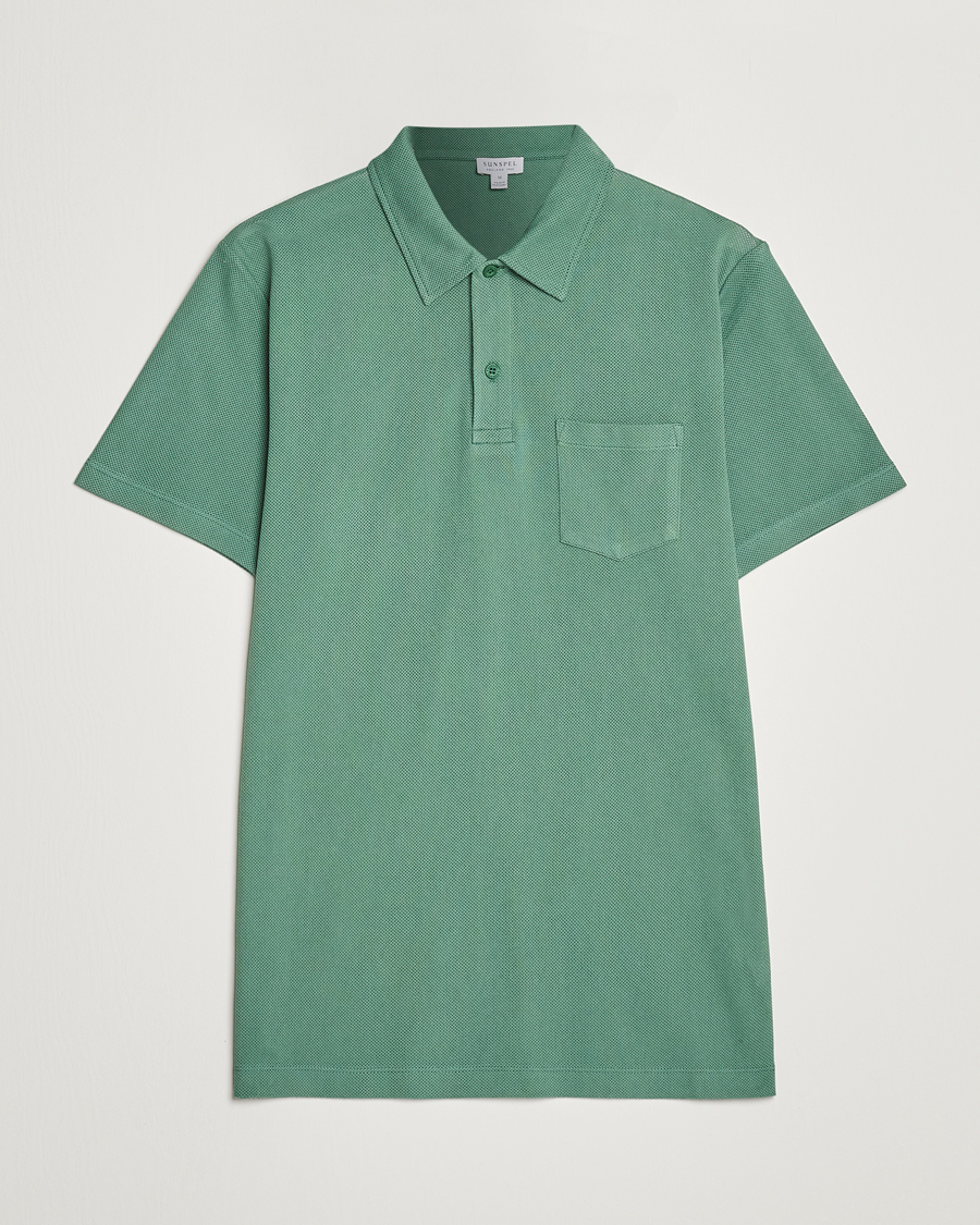 Herren | Poloshirt | Sunspel | Riviera Polo Shirt Thyme