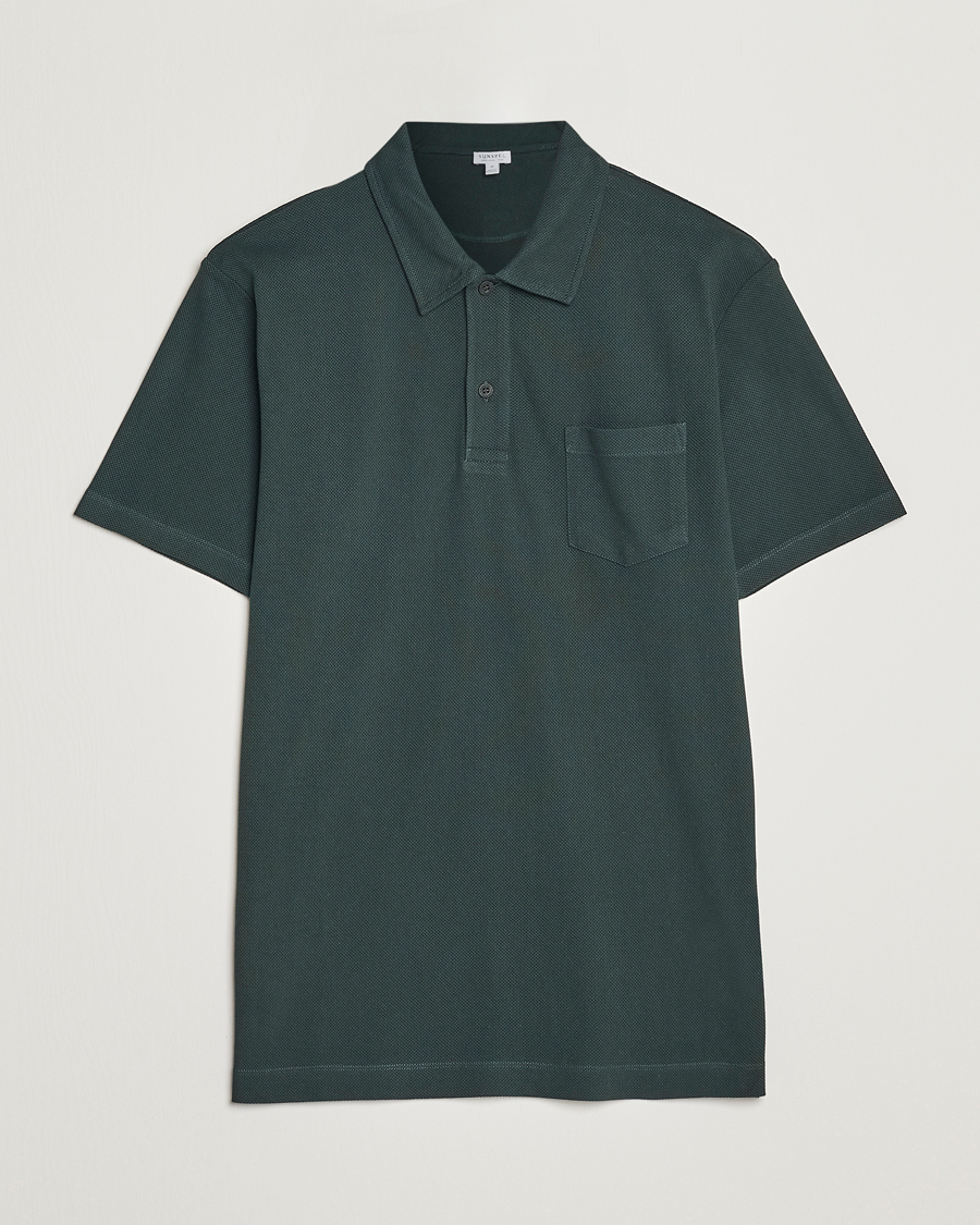 Herren | Poloshirts | Sunspel | Riviera Polo Shirt Seaweed