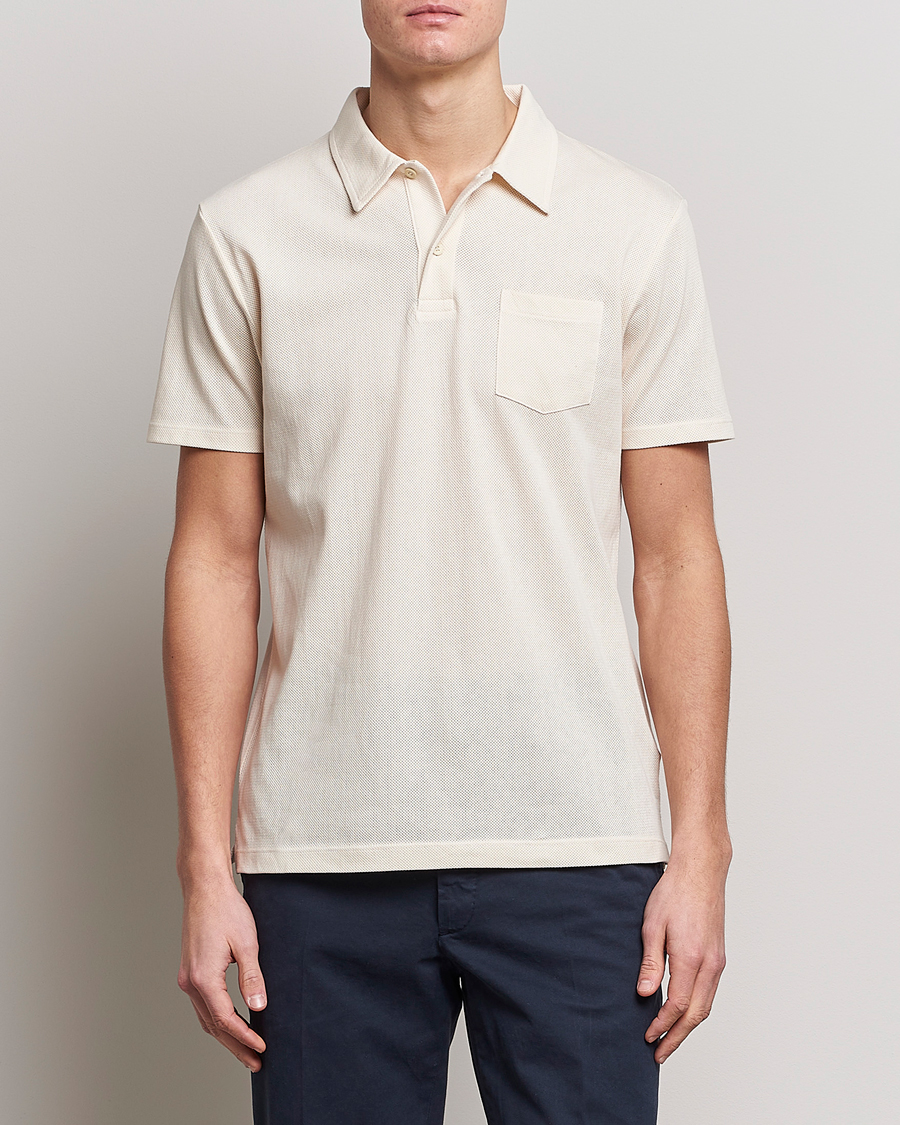 Herren | Poloshirt | Sunspel | Riviera Polo Shirt Undyed