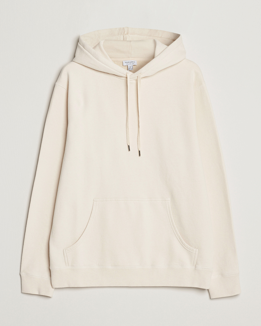 Herren | Pullover | Sunspel | Loopback Hoodie Undyed