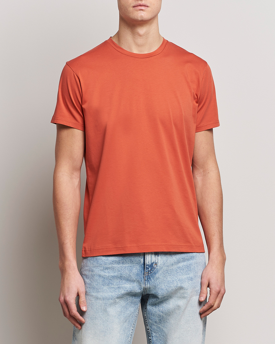 Herren |  | Sunspel | Riviera Organic Tee Burnt Sienna