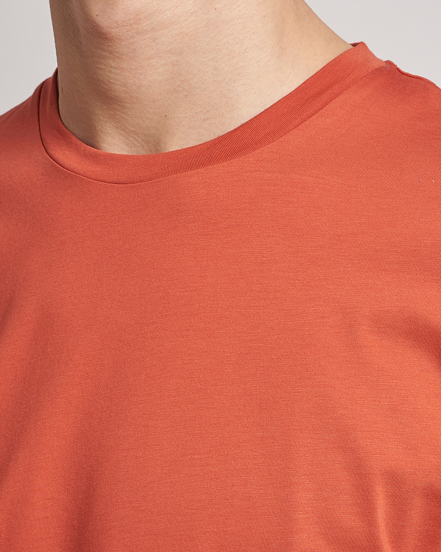 Herren | T-Shirts | Sunspel | Riviera Organic Tee Burnt Sienna