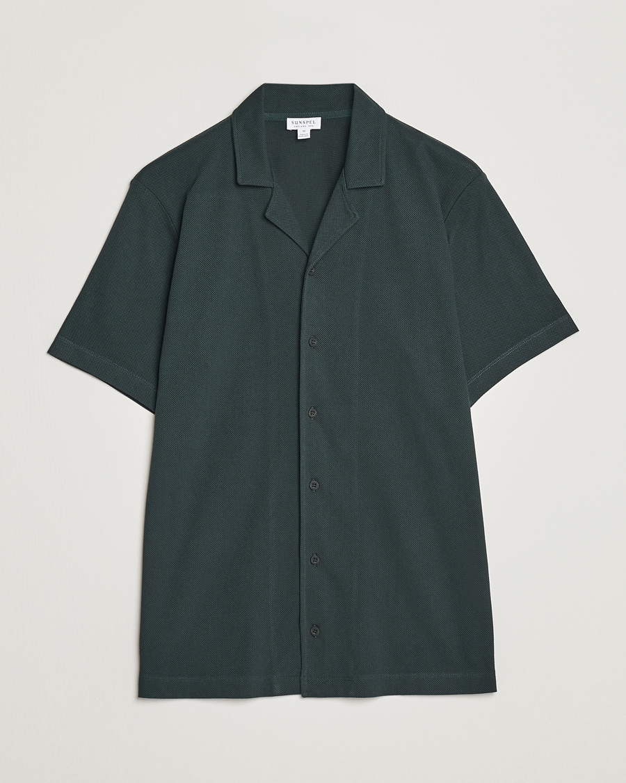 Herren | Poloshirts | Sunspel | Riviera Resort Shirt Seaweed