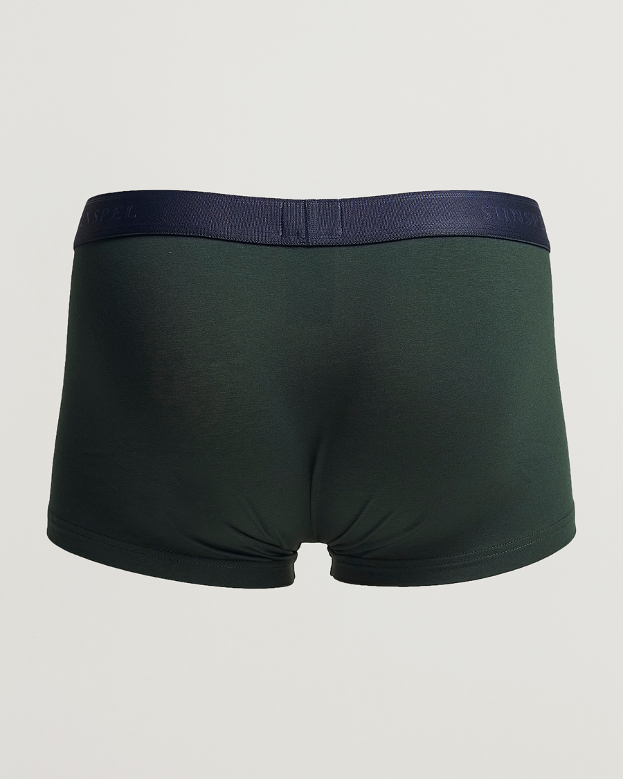 Herren | Unterwäsche | Sunspel | Cotton Stretch Trunk Seaweed