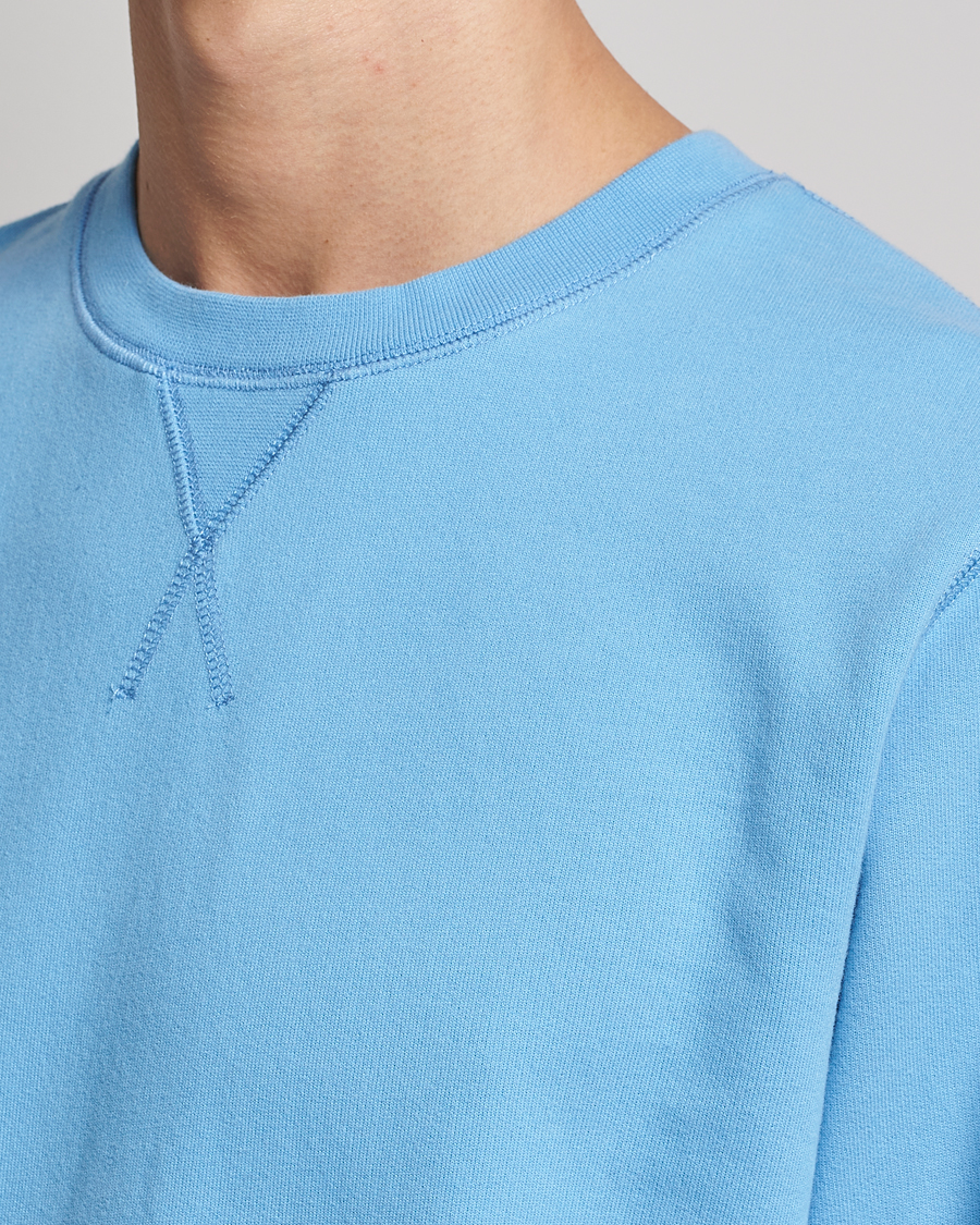 Herren | Pullover | Sunspel | Loopback Sweatshirt Ocean Blue