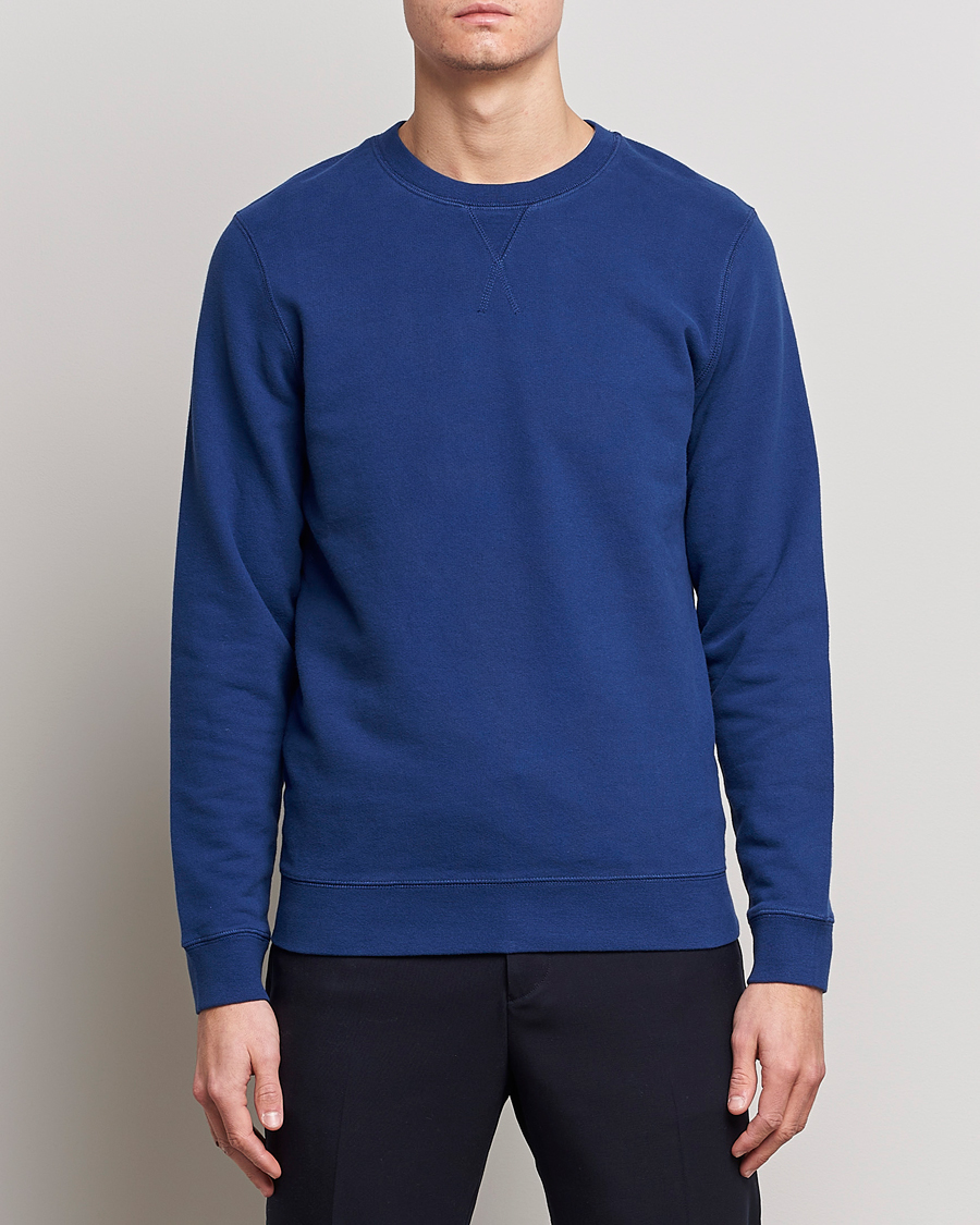 Herren |  | Sunspel | Loopback Sweatshirt Space Blue
