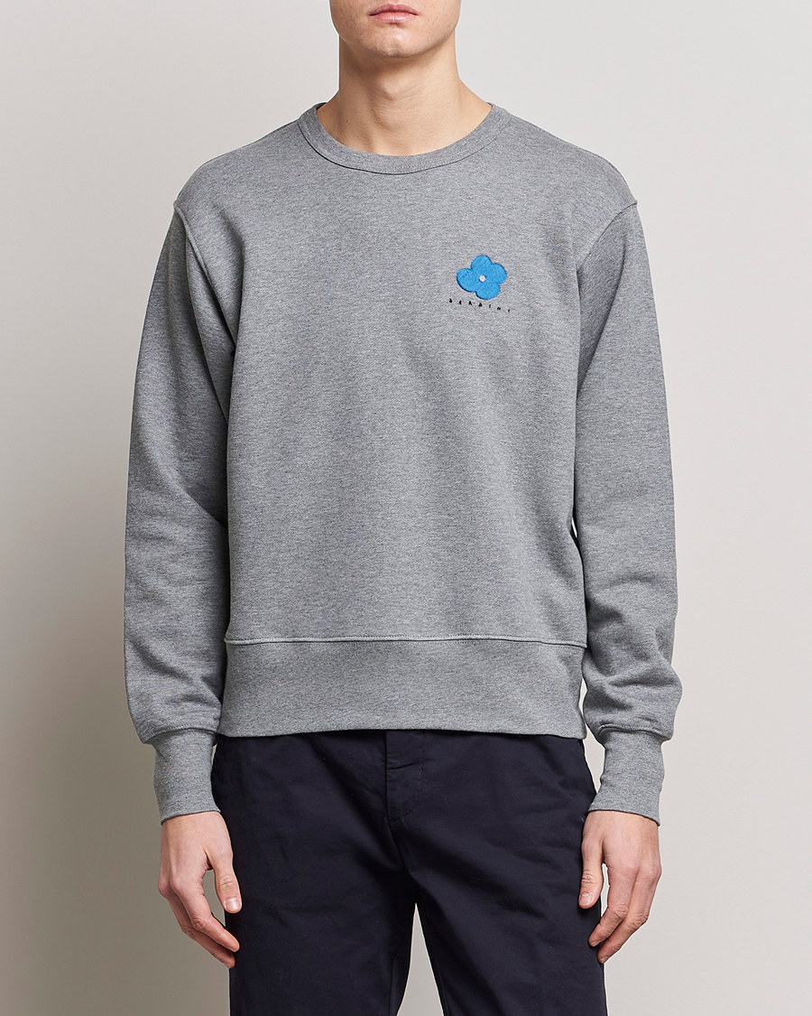 Herren |  | Lardini | Cotton Embroidery Logo Sweatshirt Grey